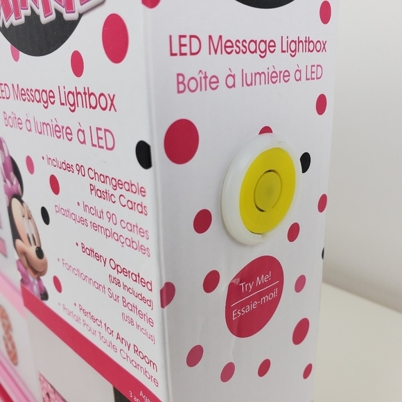 Disney Minnie Junior led message lightbox 90 cards - Picture 8 of 14